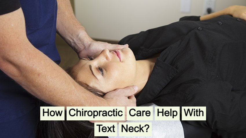 Chiropractic Care Help With Text Neck
